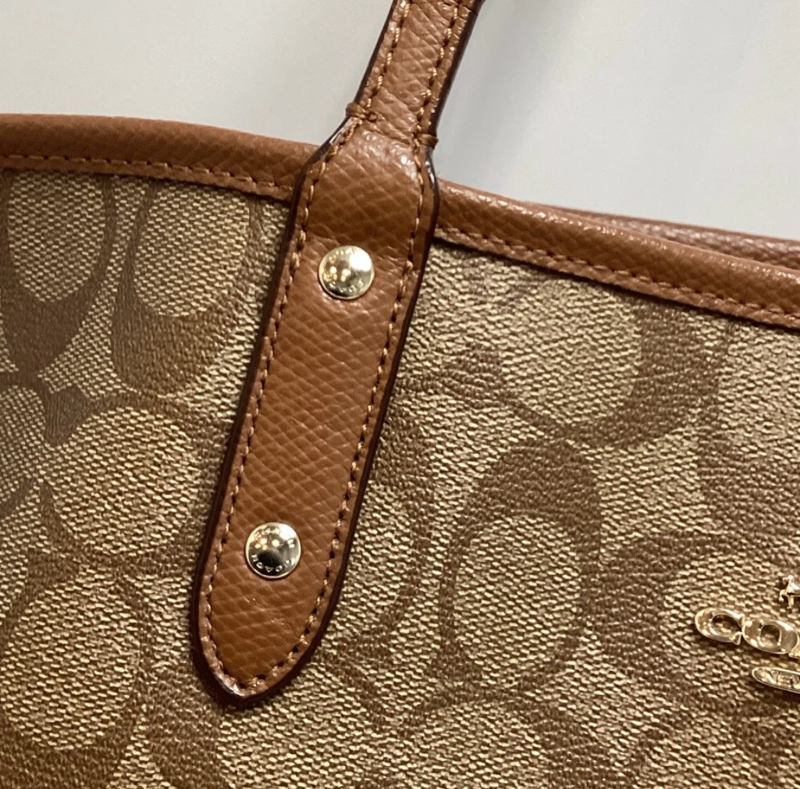 Coach Reversible Tote Bag with Matching Pouch - photo 5