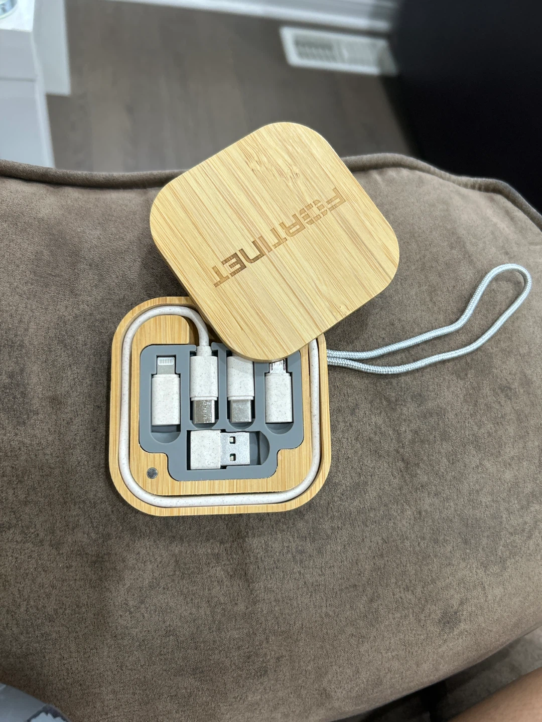 Fortinet Bamboo Travel Charging Cable Set