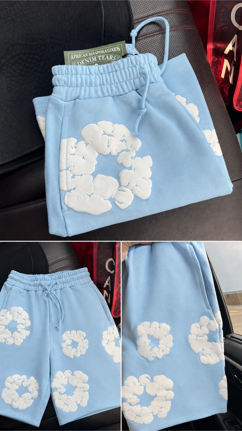 Powder blue shorts