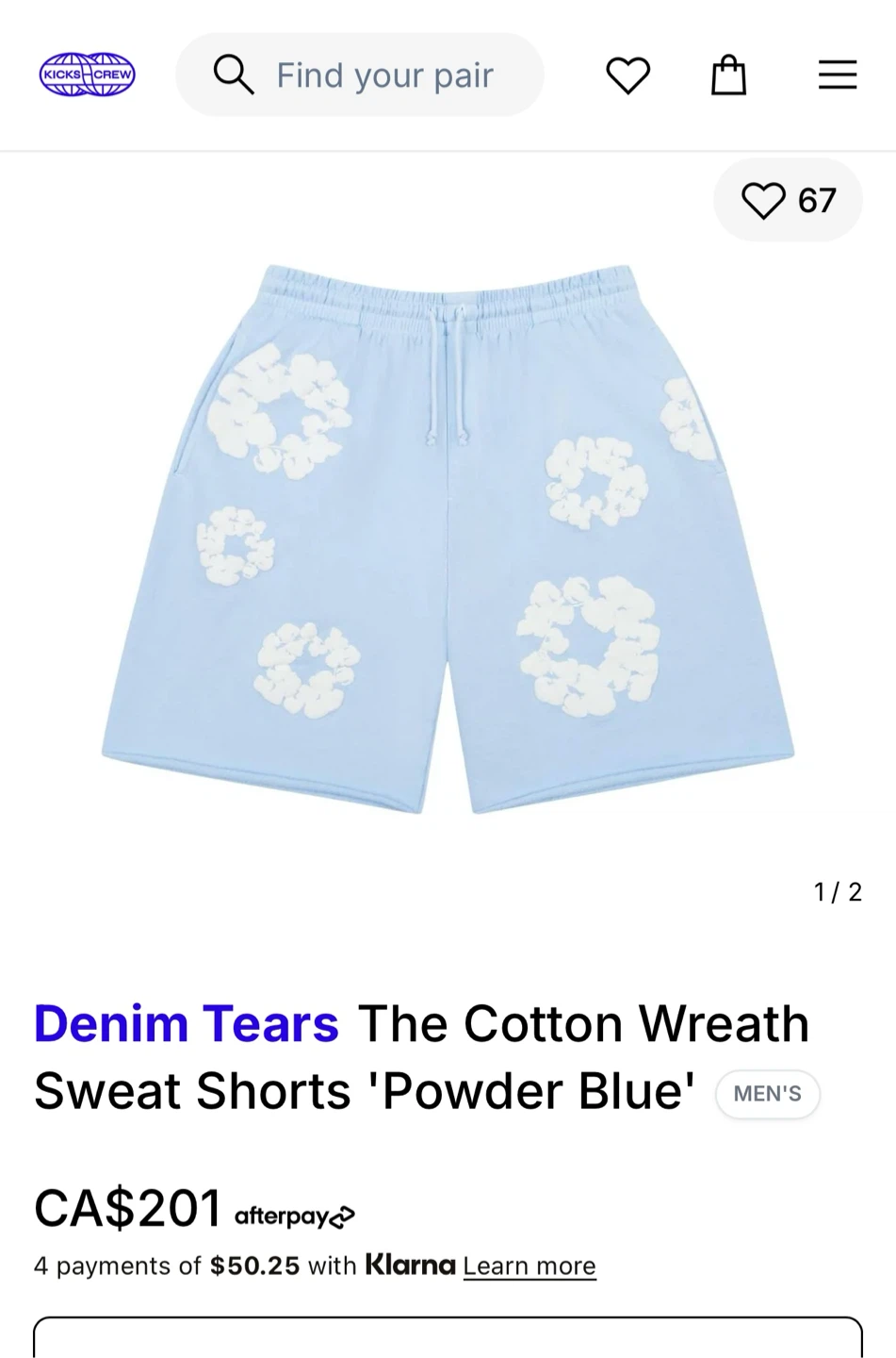 Powder blue shorts - photo 2