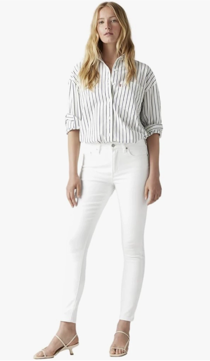 LEVI’S | 25 Mile High Super Skinny Ankle White Jeans - photo 4