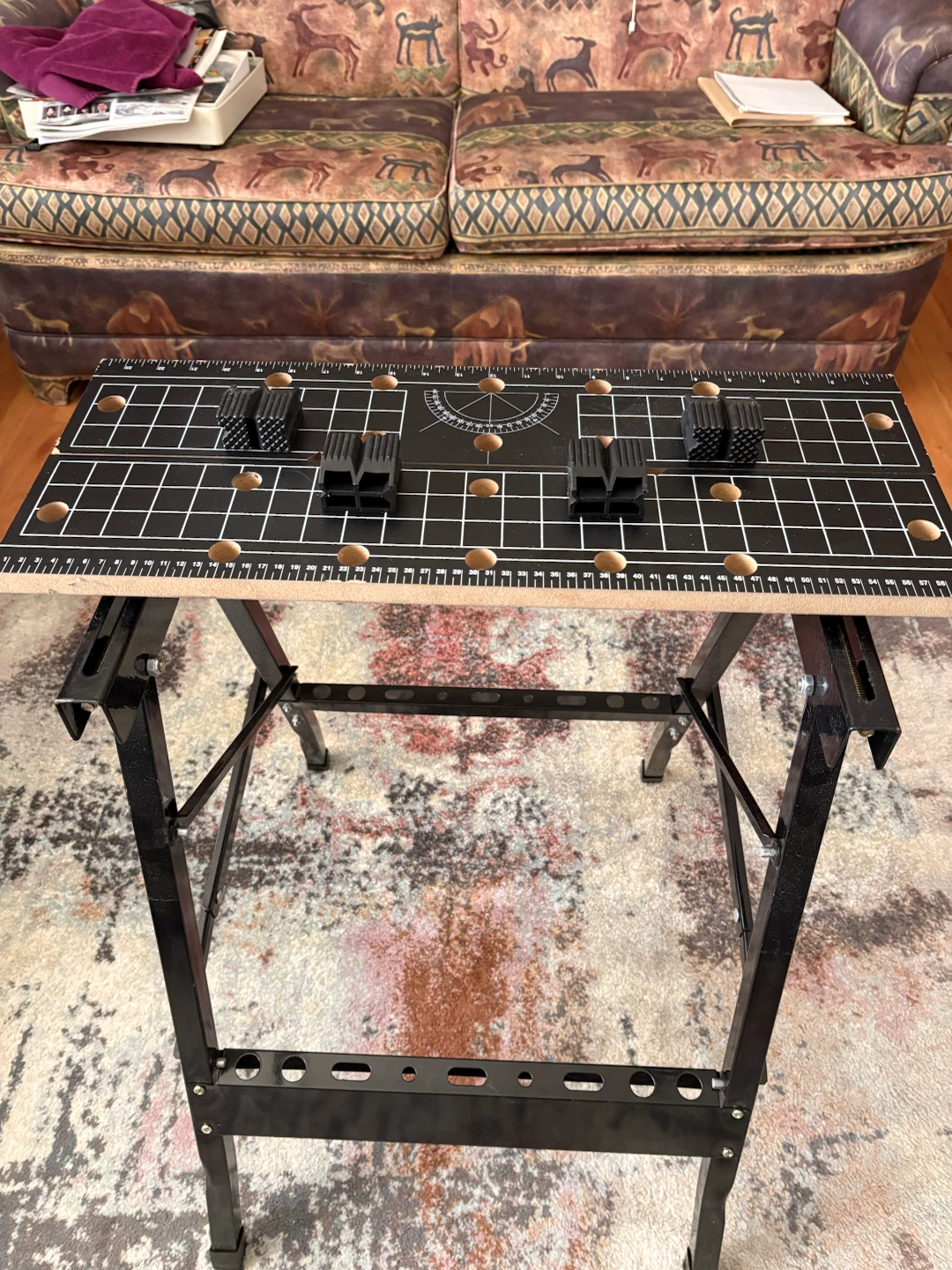 Alltrade Folding Workbench with Vise Bench Dogs