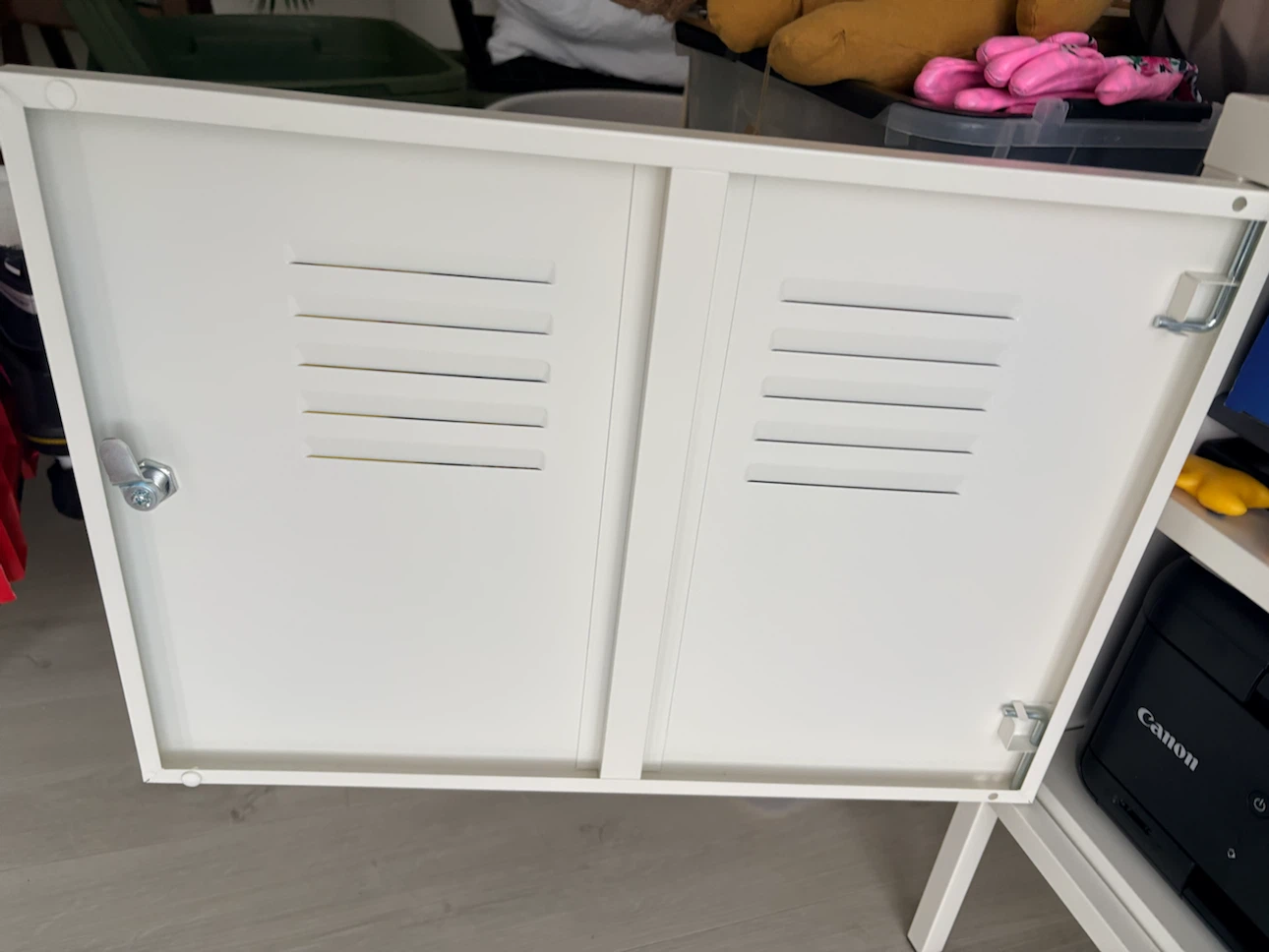 IKEA PS White Metal Storage Cabinet - photo 3