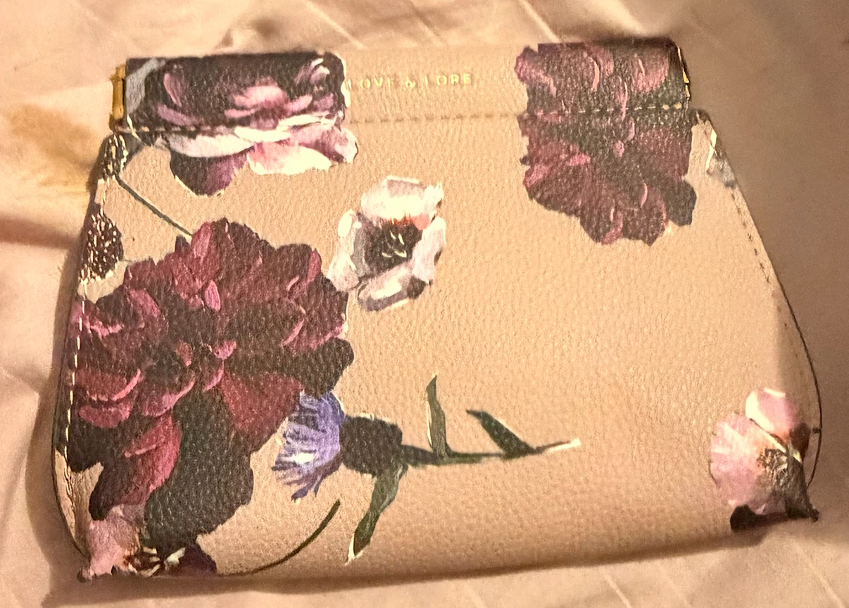 LOVE & LORE Floral Clutch/Cosmetic Bag