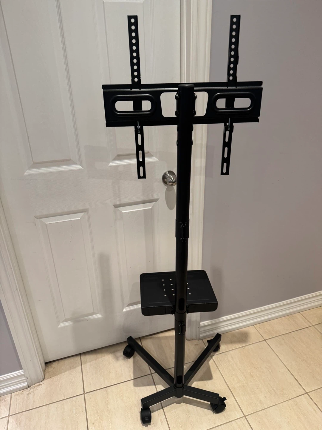 Rolling TV Stand with Shelf - photo 2