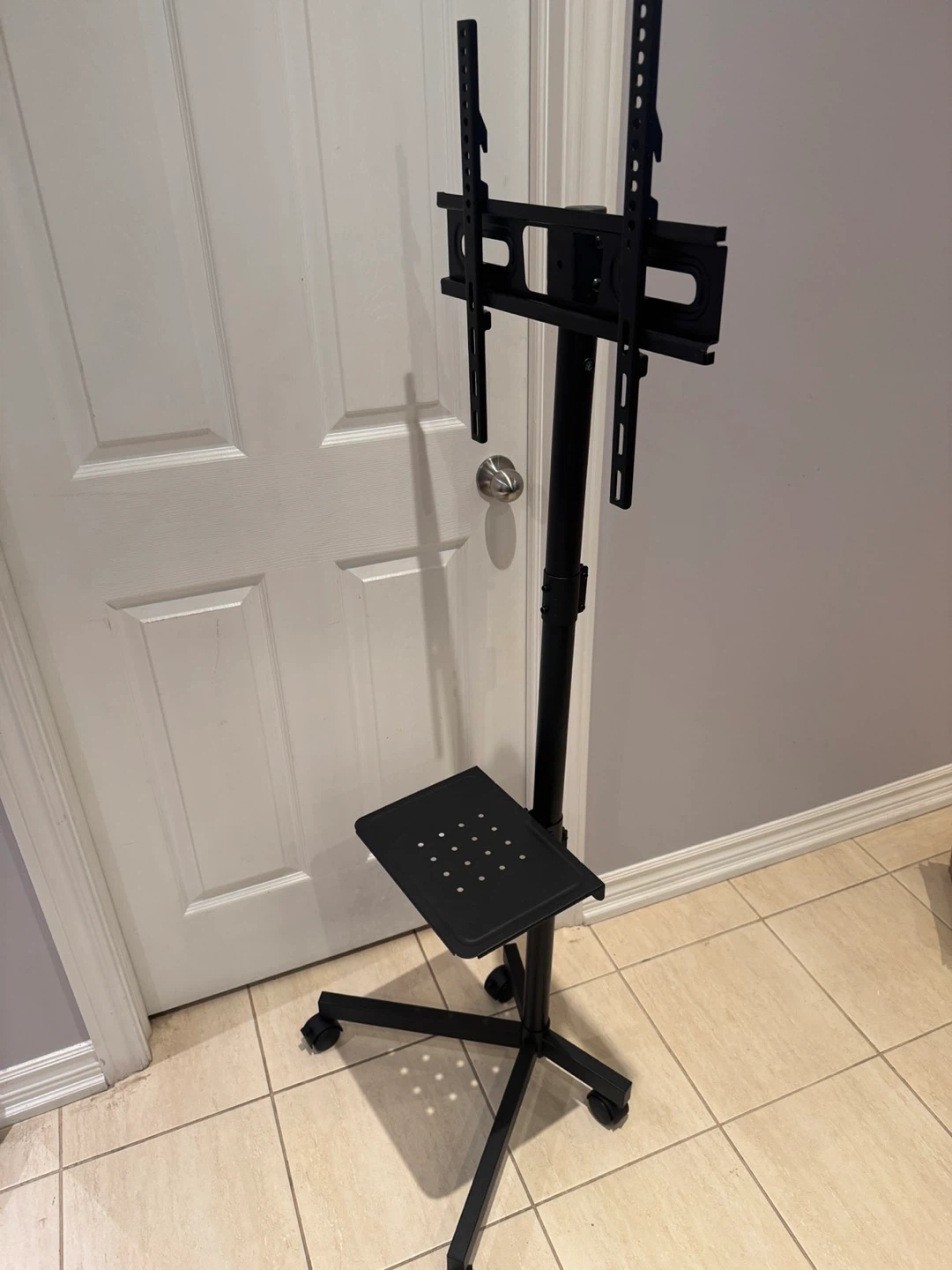 Rolling TV Stand with Shelf - photo 3