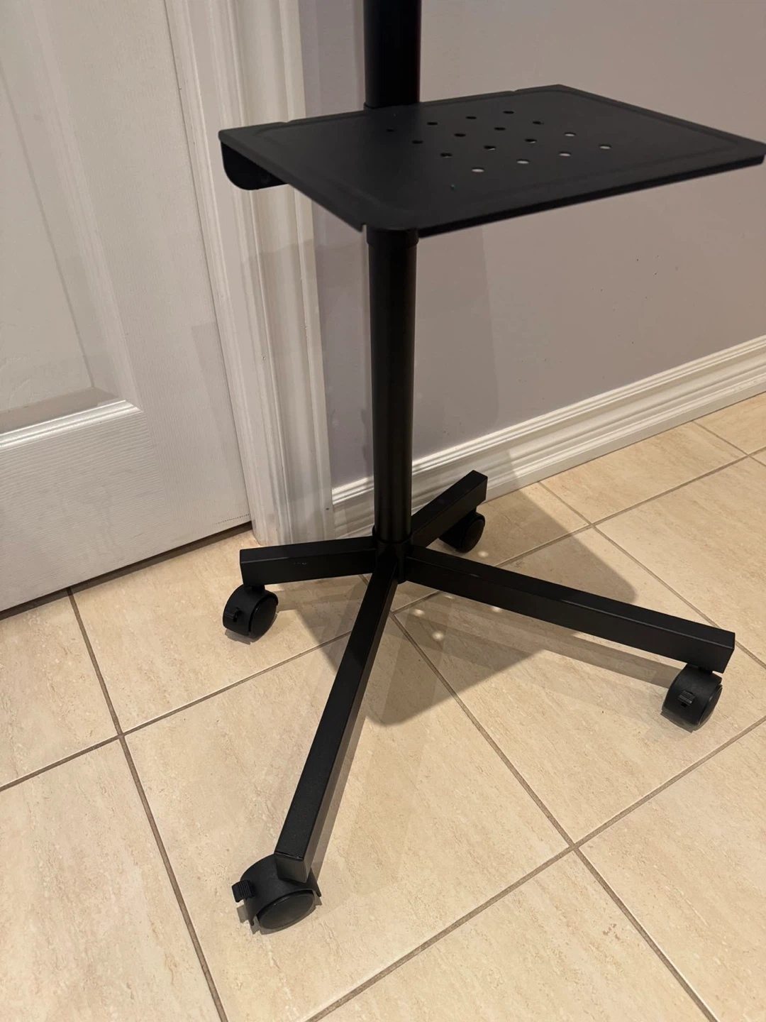 Rolling TV Stand with Shelf - photo 5