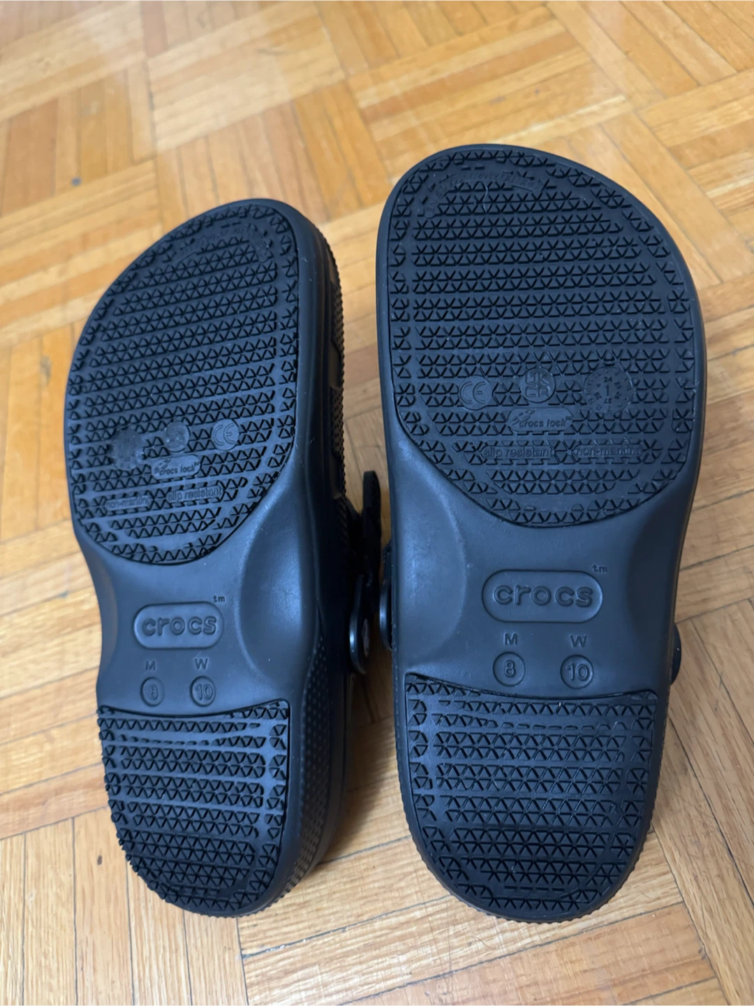 Black Crocs Work Clogs Size M8/W10 - photo 2