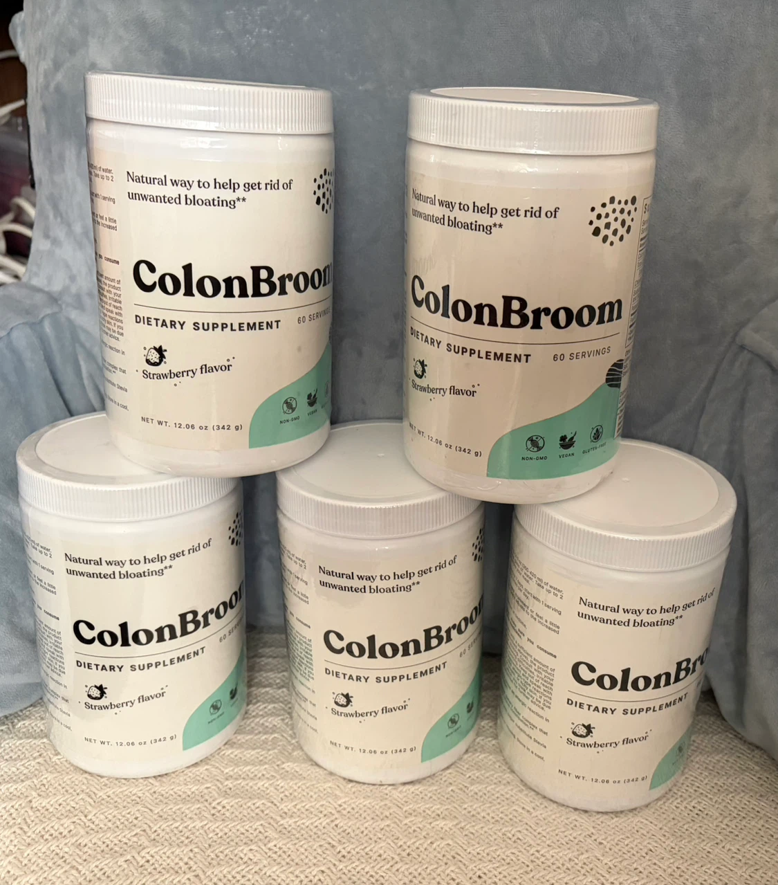 ColonBroom Strawberry Dietary Supplement 5 Pack