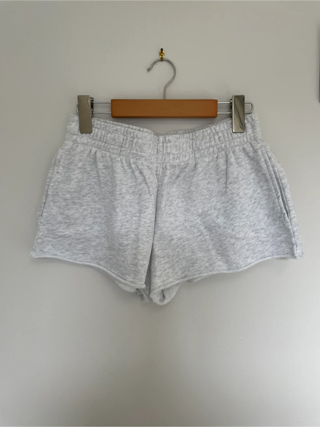 GARAGE | S Light Grey Booty Sweat Shorts