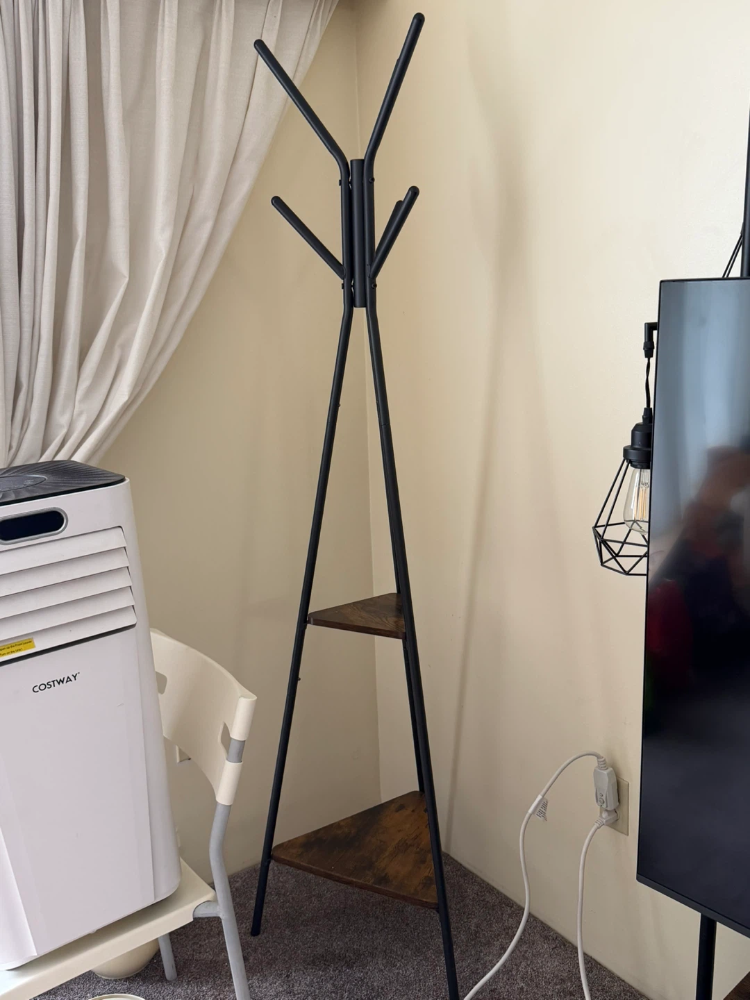 Coat Rack with Shelves