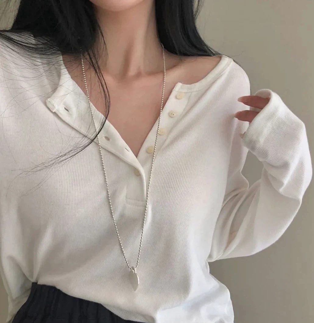White Long Sleeve Top - photo 5