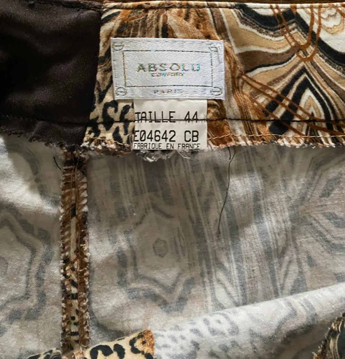 Absolu Paris Geometric Pattern Pants , Size Large EU44 - photo 3
