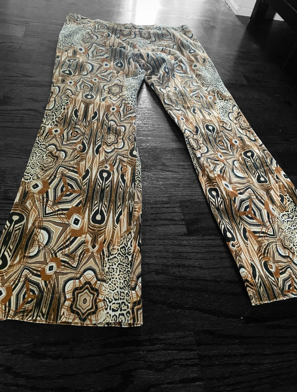 Absolu Paris Geometric Pattern Pants , Size Large EU44 - photo 4