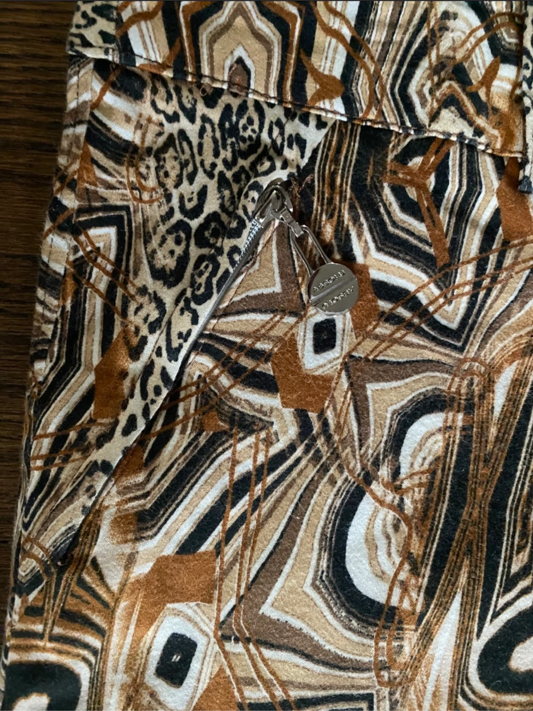 Absolu Paris Geometric Pattern Pants , Size Large EU44 - photo 5