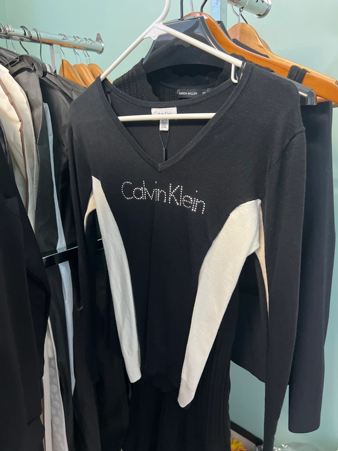 Calvin Klein Black Long Sleeve Sweater