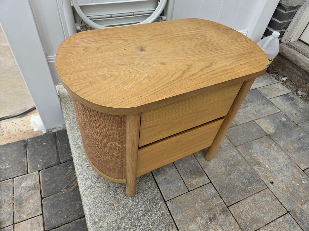 Canyon 27" Natural Wood 2-Drawer Kids Nightstand by Leanne Ford - photo 2