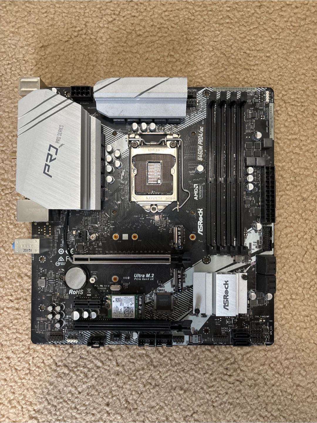 ASROCK B460 PRO4 / AC MOTHERBOARD