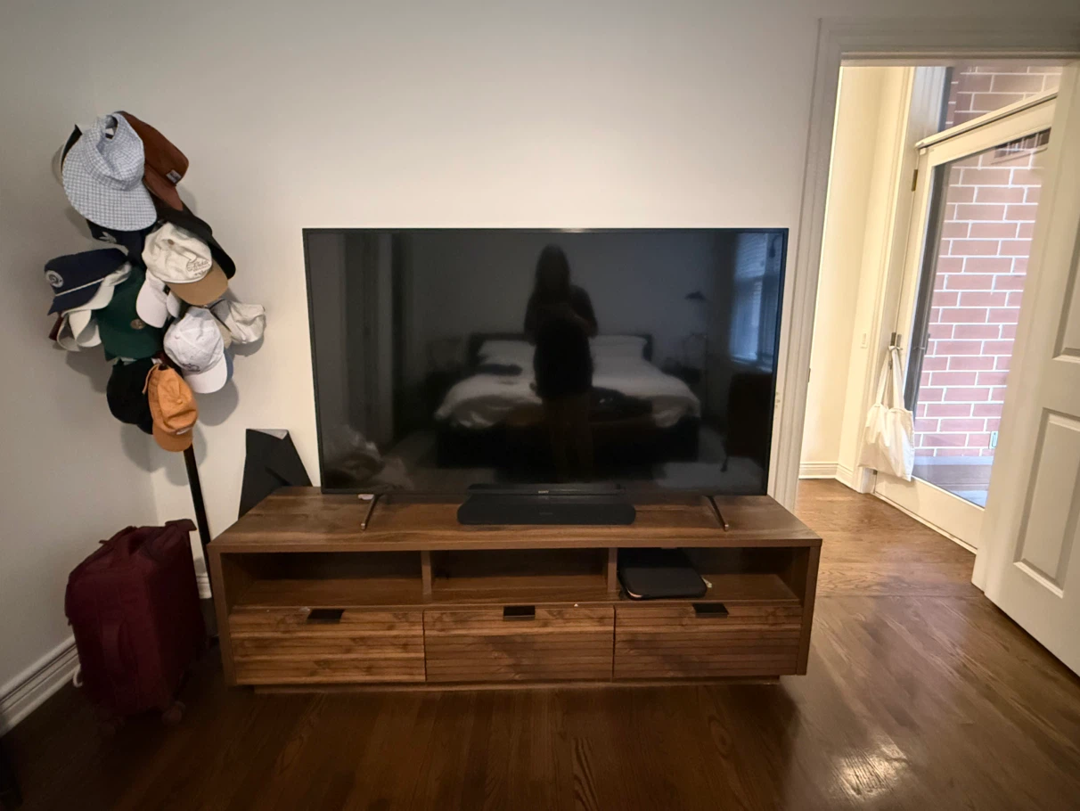 Wooden TV Stand with Drawers