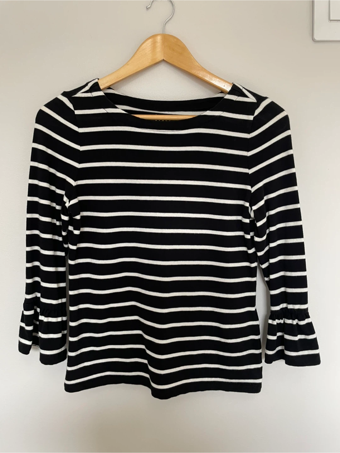 KATE SPADE | XS Broome Street Striped Ruffle Sleeve Top - photo 2