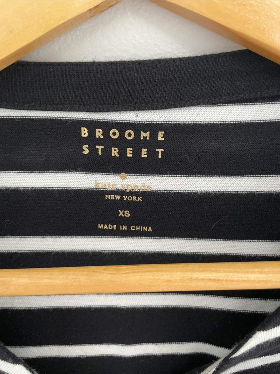 KATE SPADE | XS Broome Street Striped Ruffle Sleeve Top - photo 4