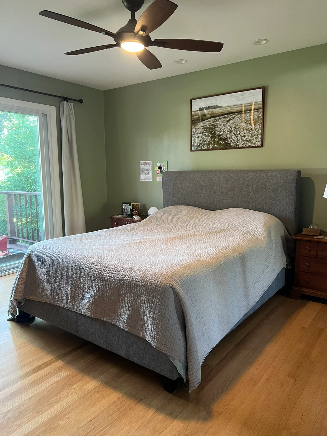Queen Upholstered Platform Bed Frame