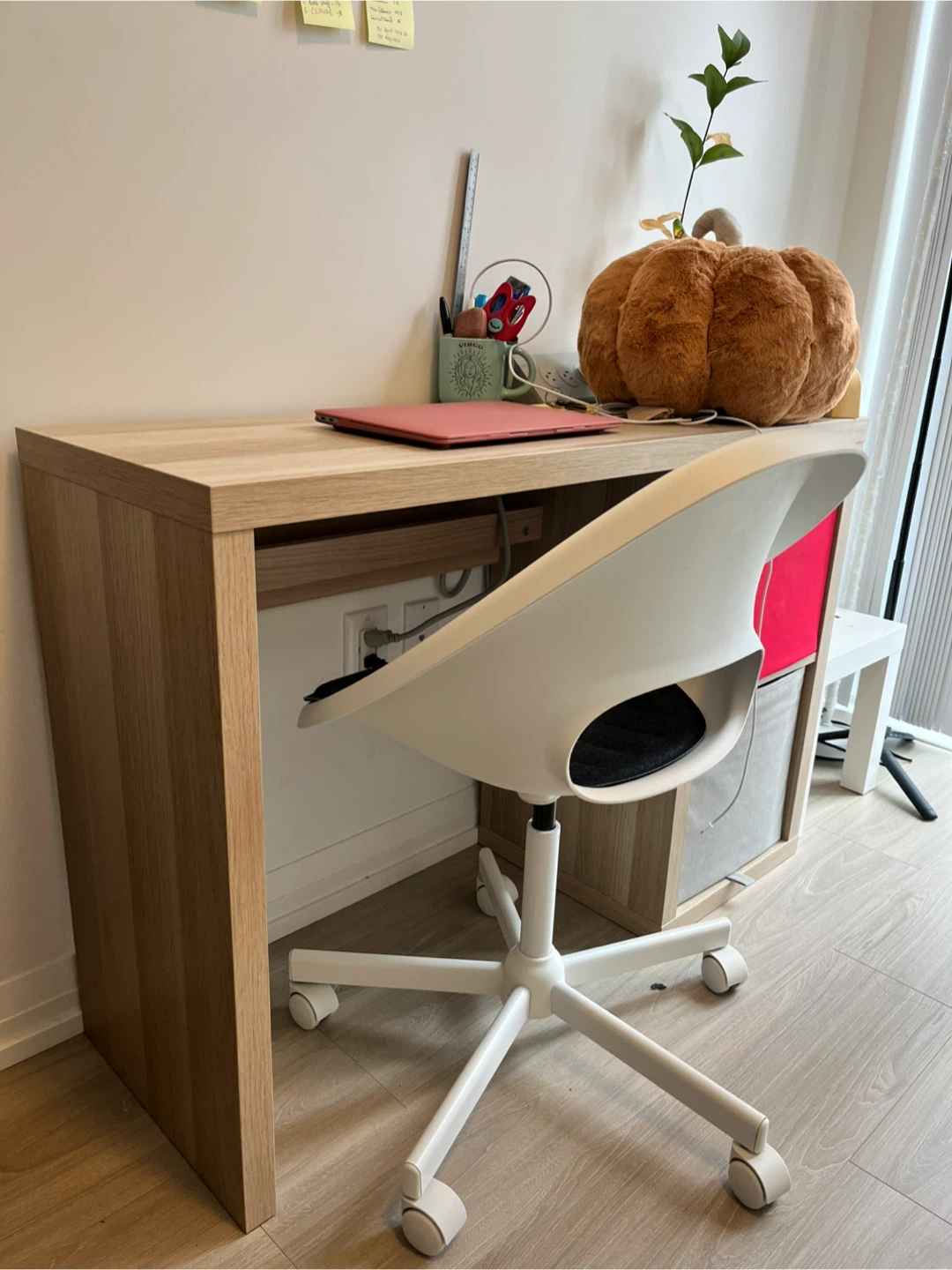 Last Day Sale! Wooden computer desk with storage