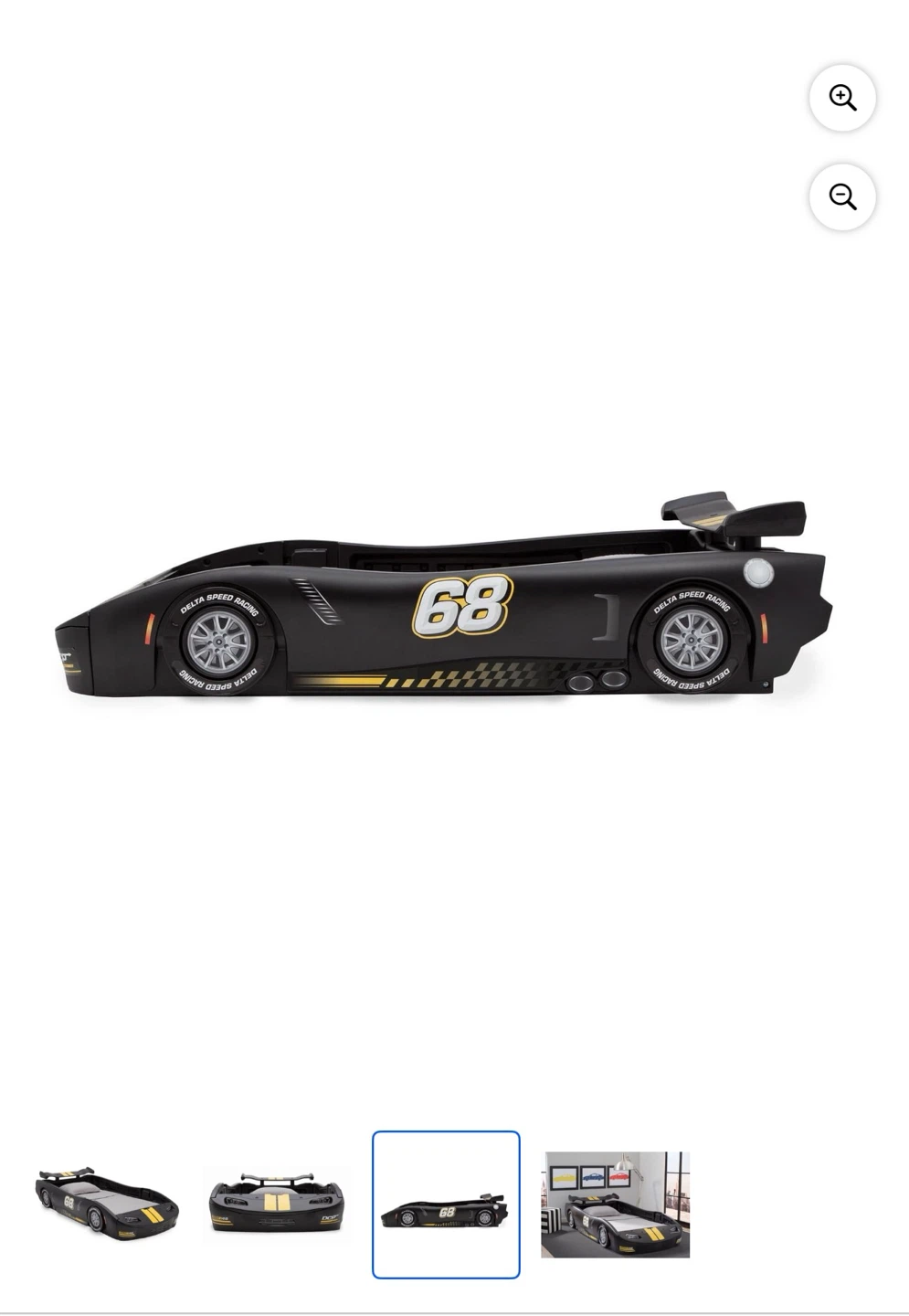 Turbo Race Car Twin Bed - Black - photo 2