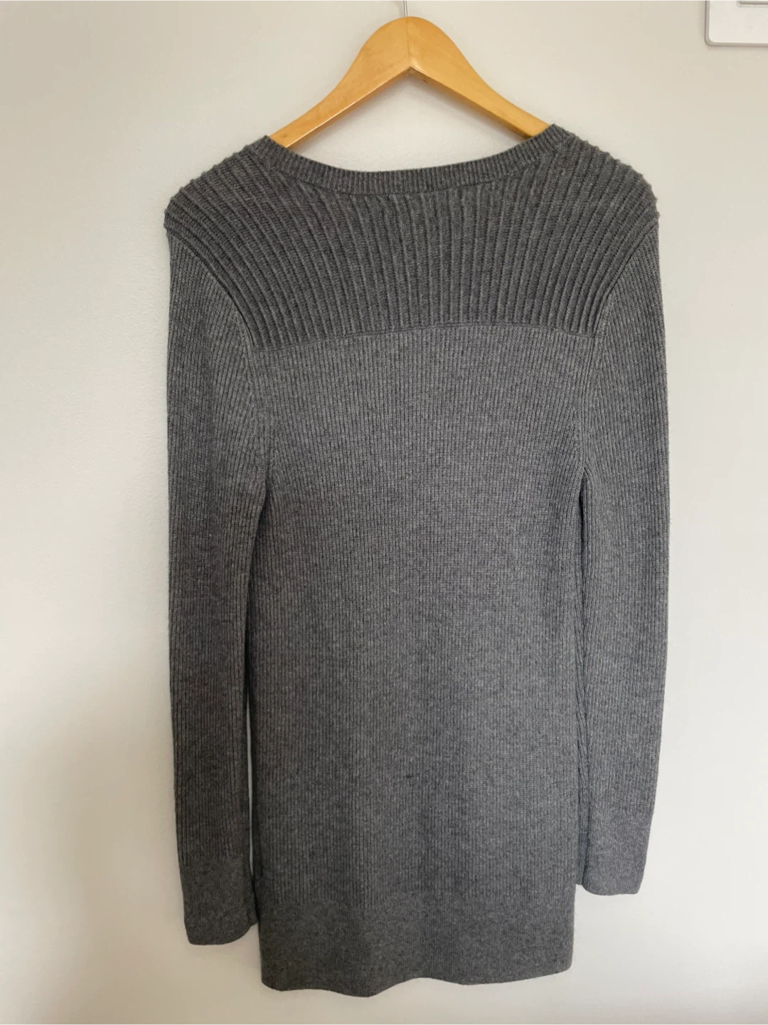 BANANA REPUBLIC | M Grey Ribbed Sweater Dress - photo 2