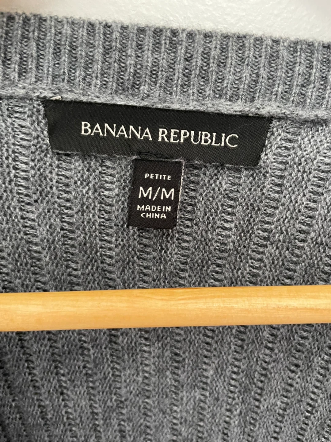 BANANA REPUBLIC | M Grey Ribbed Sweater Dress - photo 3