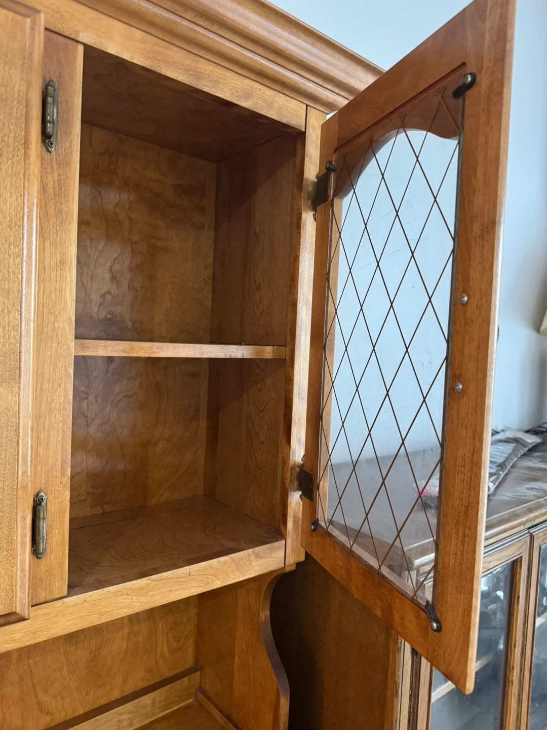 Vintage-Style Wooden China / Display Cabinet — Pickup Only - photo 3