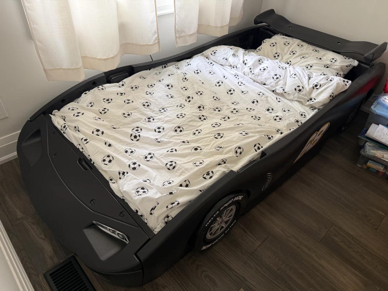 Turbo Race Car Twin Bed - Black - photo 5