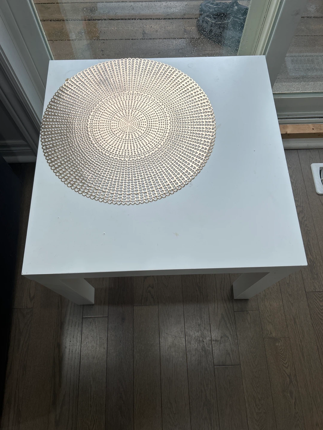 White Square Side Table - photo 2