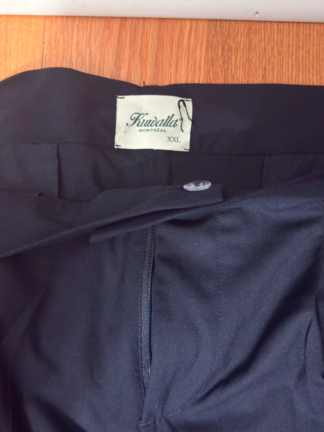 Kuwallatee Navy Blue Pleated Trousers Size XXL - photo 2