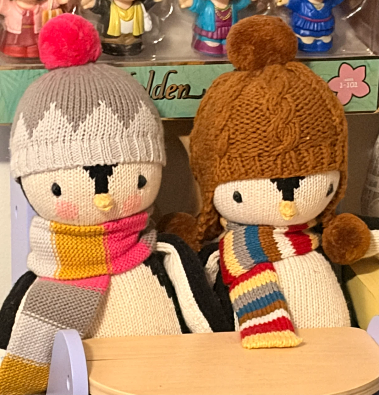 Pair of Knitted Cuddle and Kind Penguin Dolls