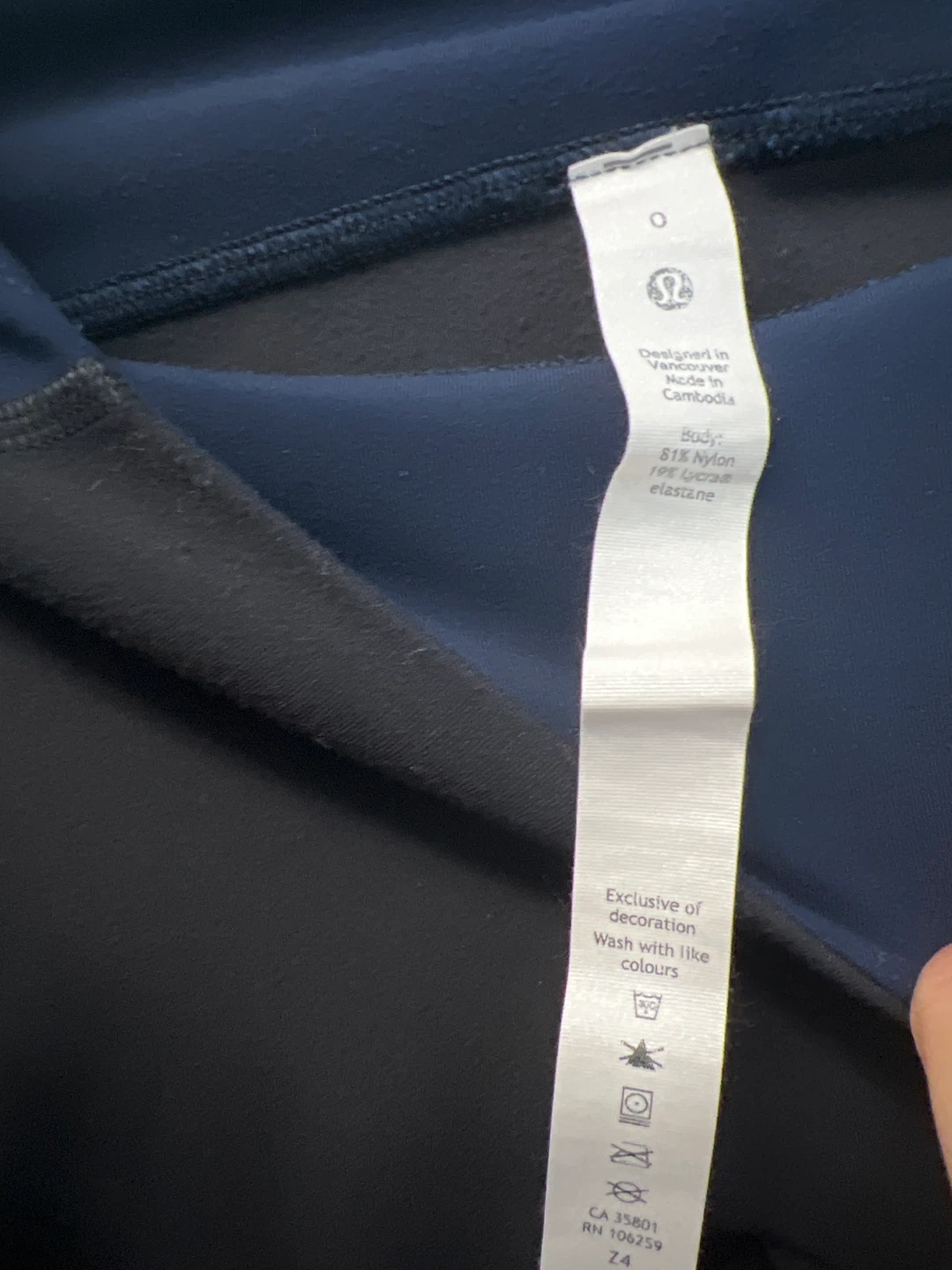 Lululemon Leggings - Black and Navy Blue - photo 2