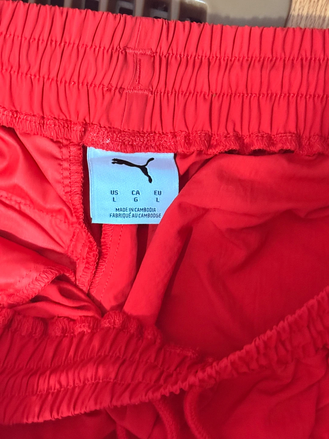 PUMA Red Track Pants - Size Large - photo 2