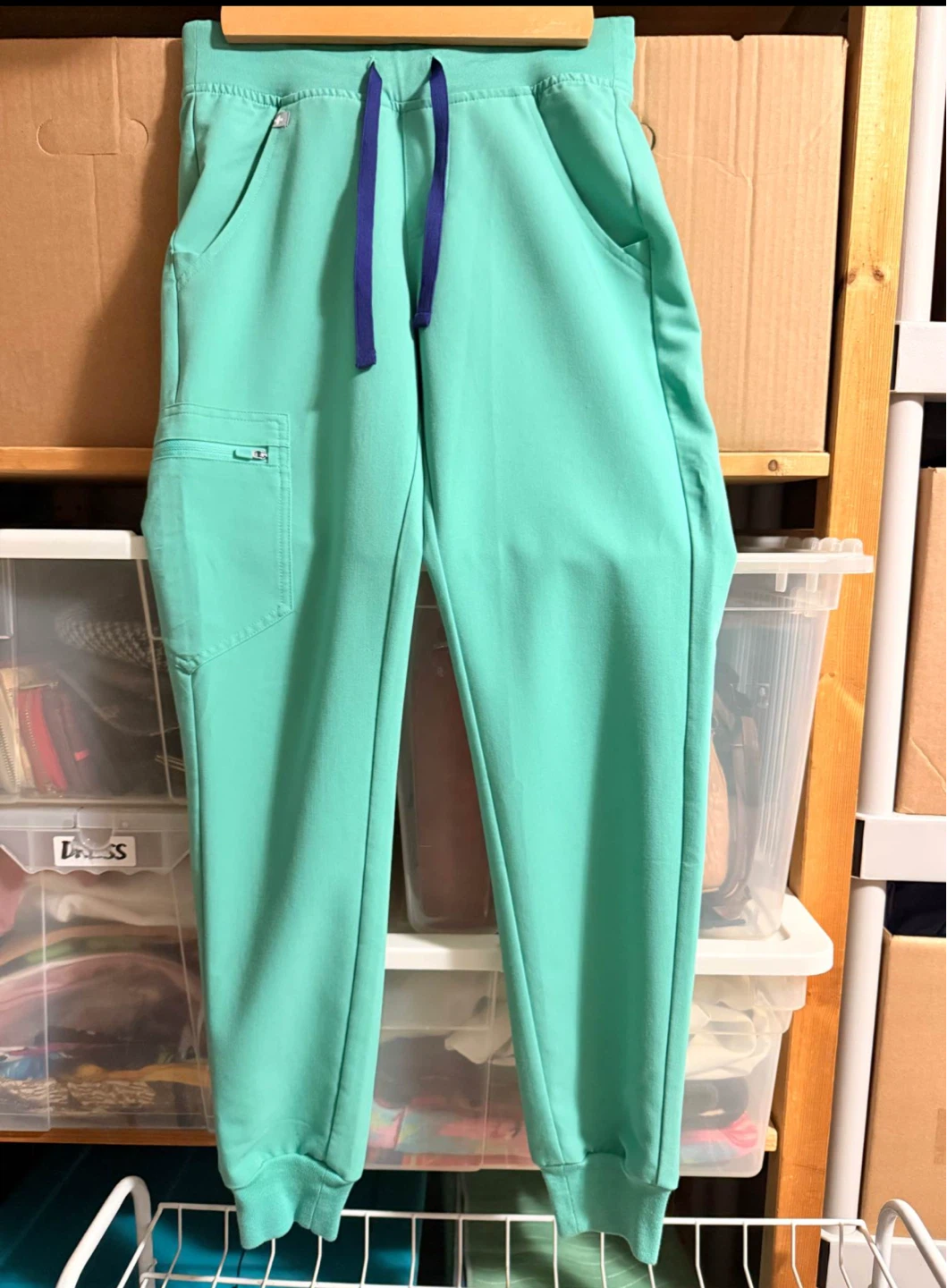 FIGS Scrub Top and Pants Set - Mint Green - photo 2