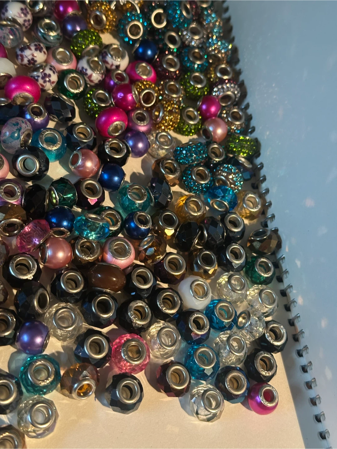 Huge pile of glass charms and bracelets - photo 2
