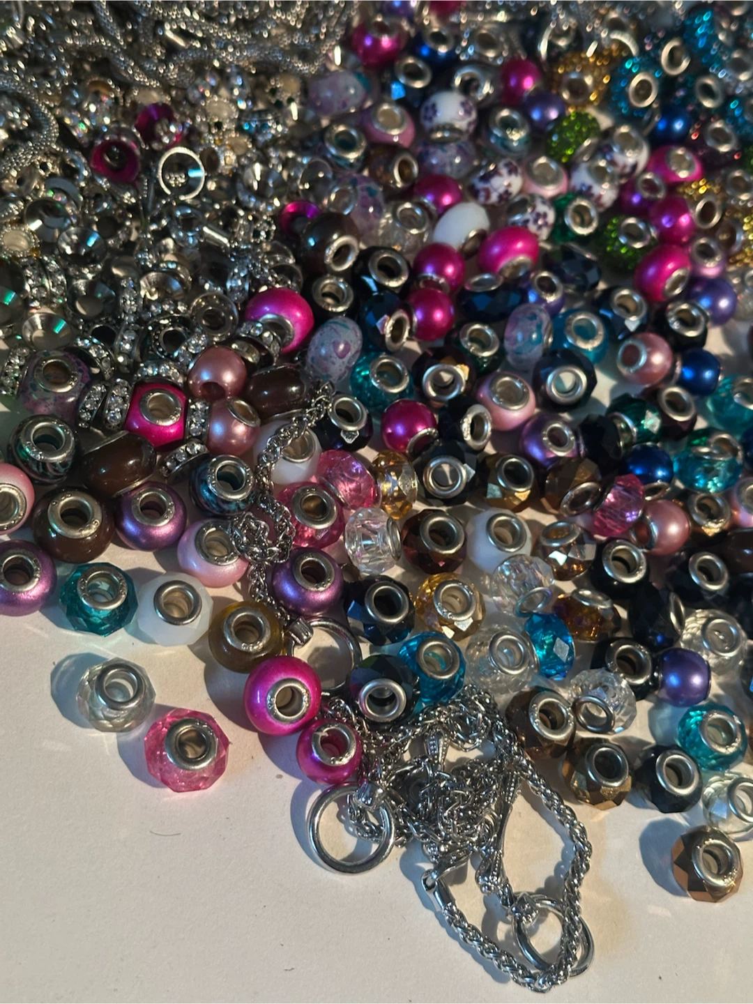 Huge pile of glass charms and bracelets - photo 5