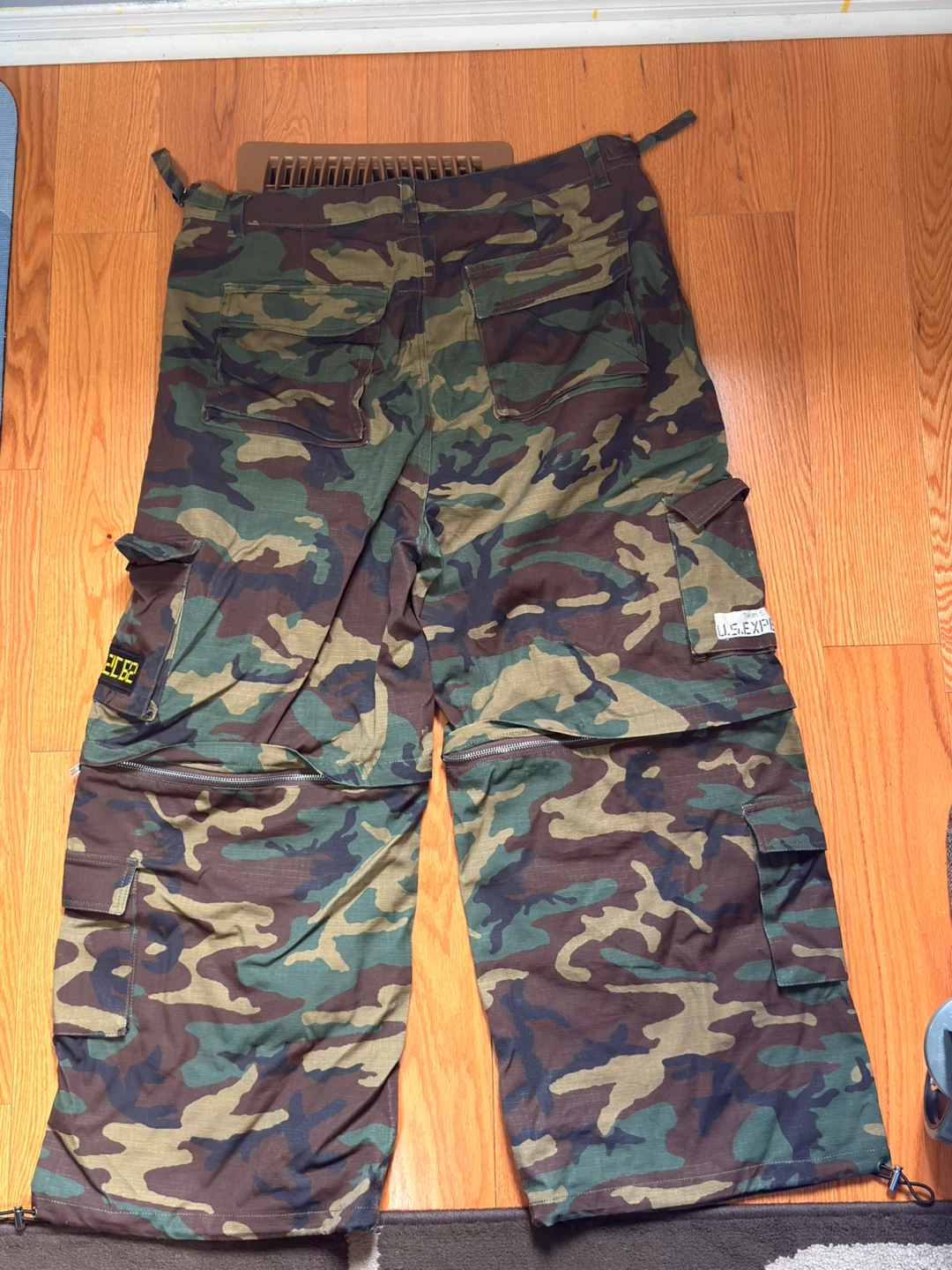 Camouflage Convertible Cargo Pants/Shorts - Size XL - photo 4