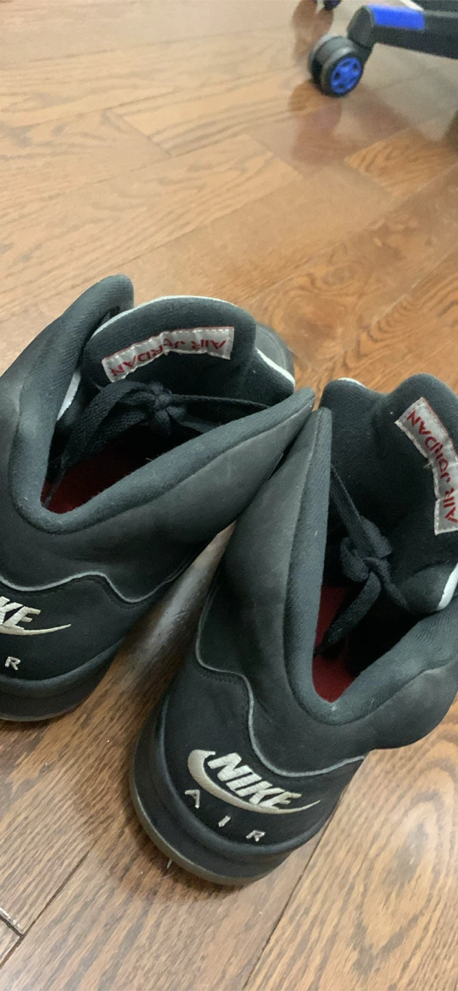 Nike Air Jordan 5 Men's Black Basketball Shoes - photo 2