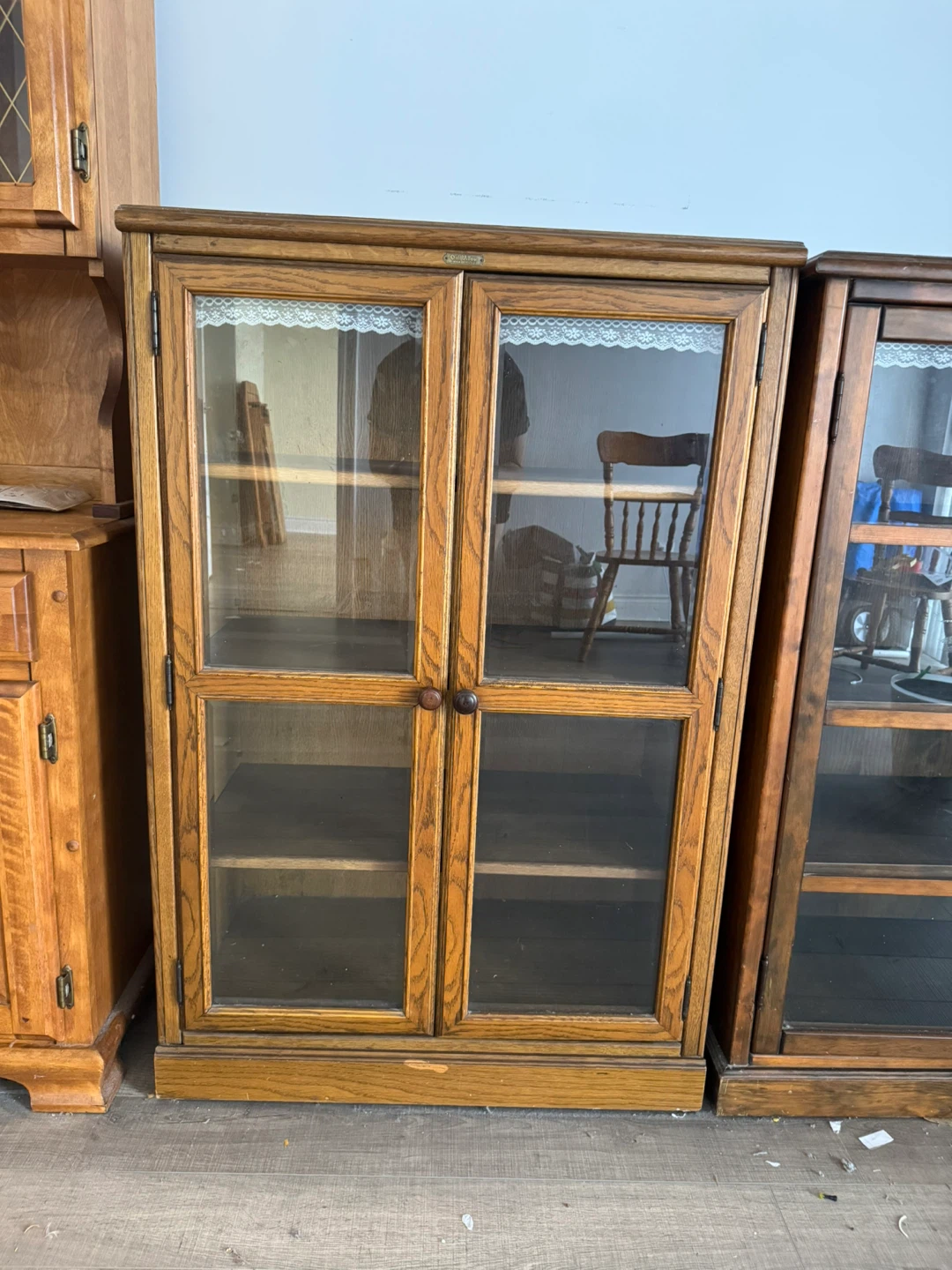 FREE Wooden Display Cabinets — Pickup Only — Available Today