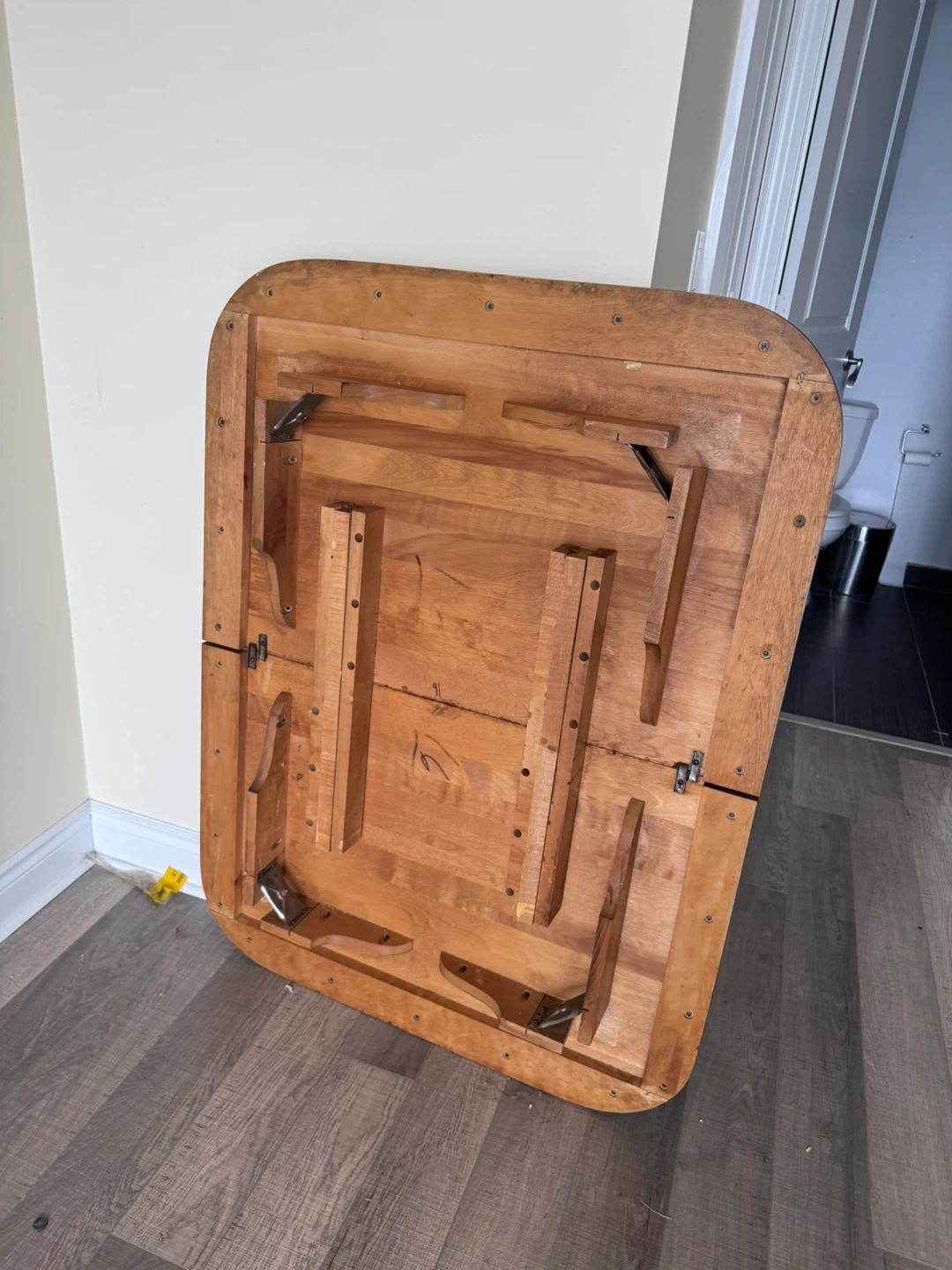 Wooden Dining Table + 3 Chairs , Pickup Only - photo 4