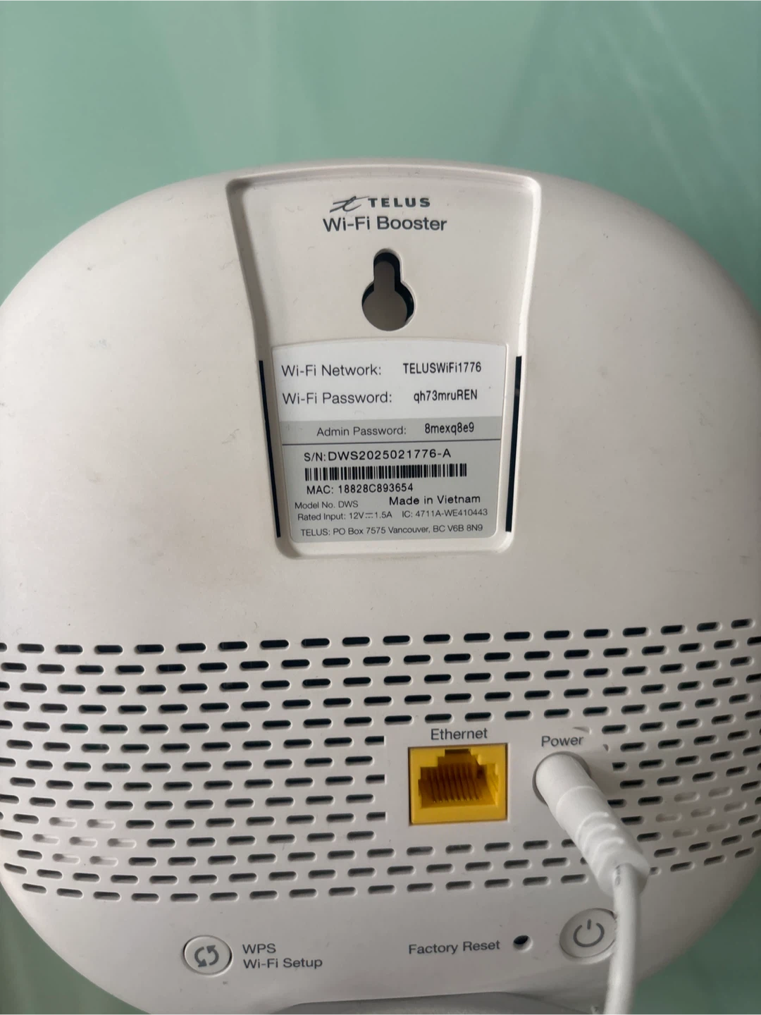 TELUS Wi-Fi Booster Model DWS x3 - photo 2
