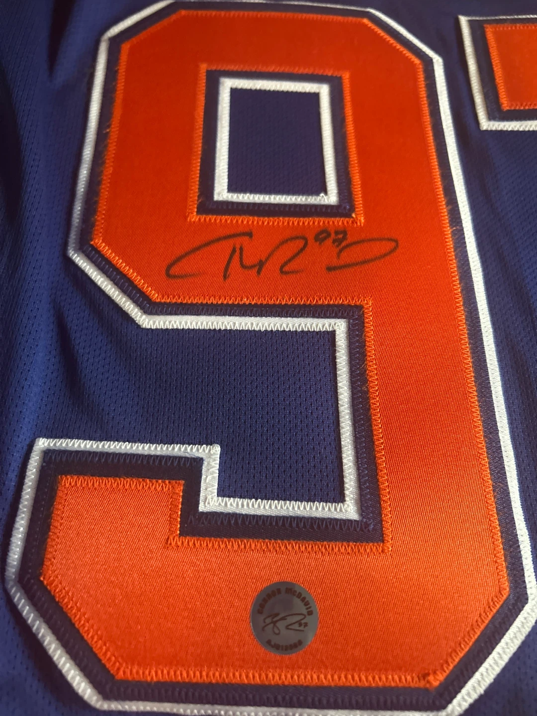 Connor McDavid Signed Jersey +  COA - photo 2