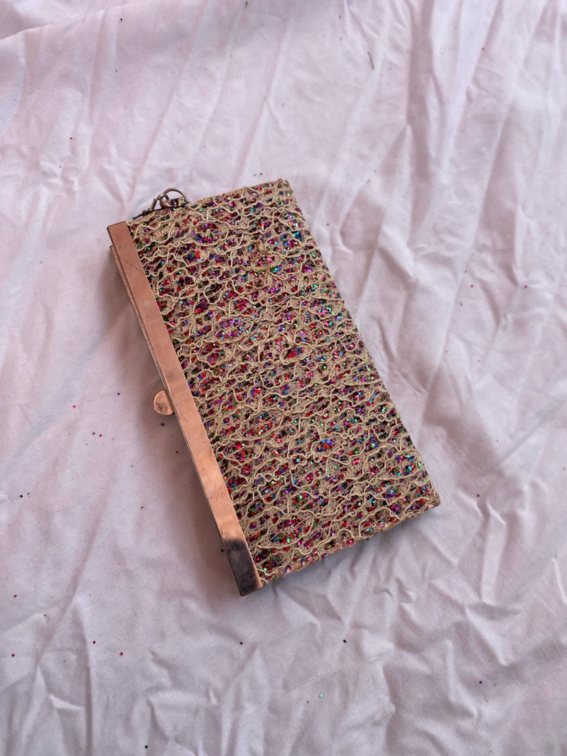 Sparkly Clutch Wallet with Wrist Strap - photo 3