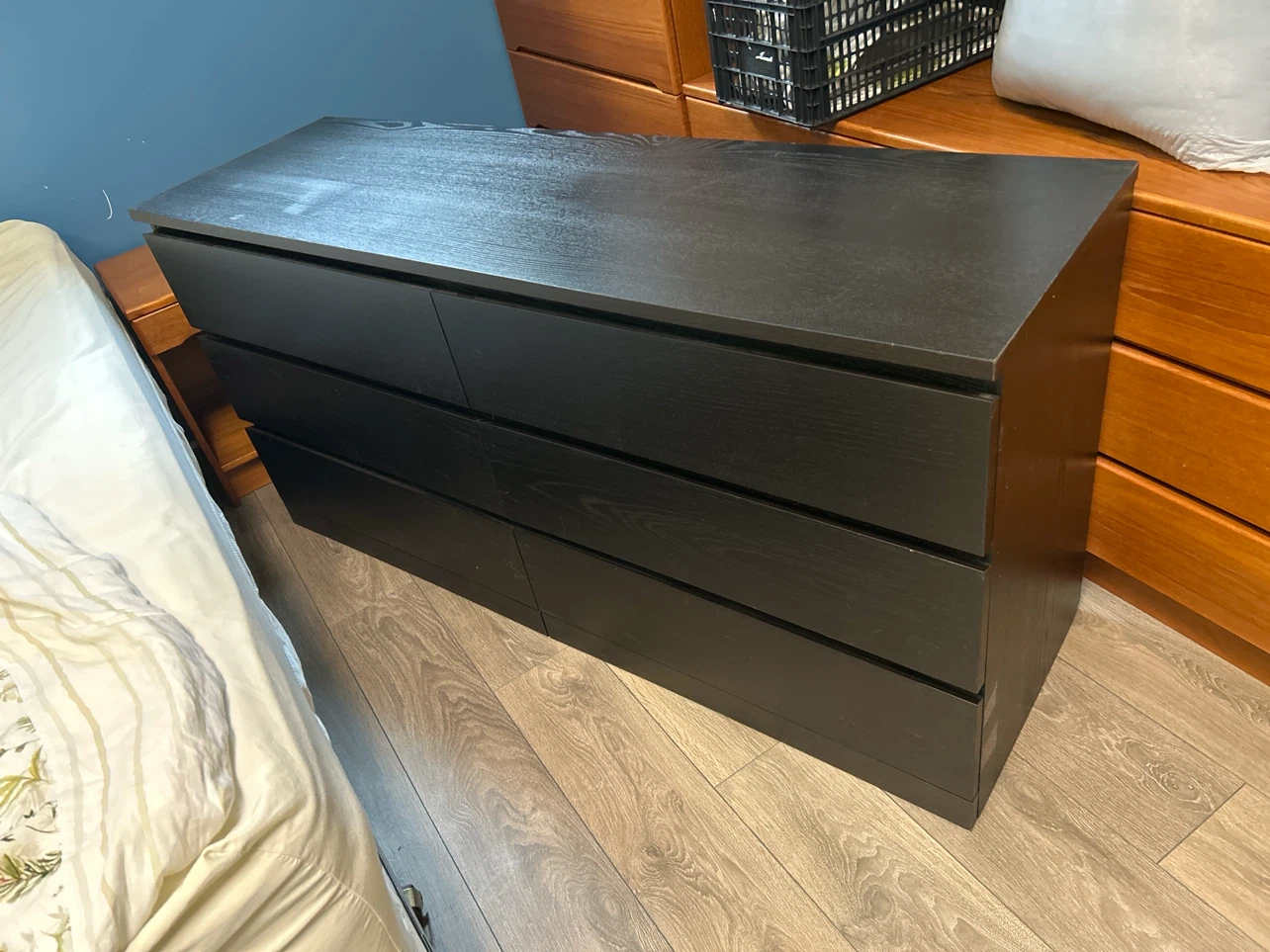 IKEA Malm 6-drawer dresser black brown - photo 2