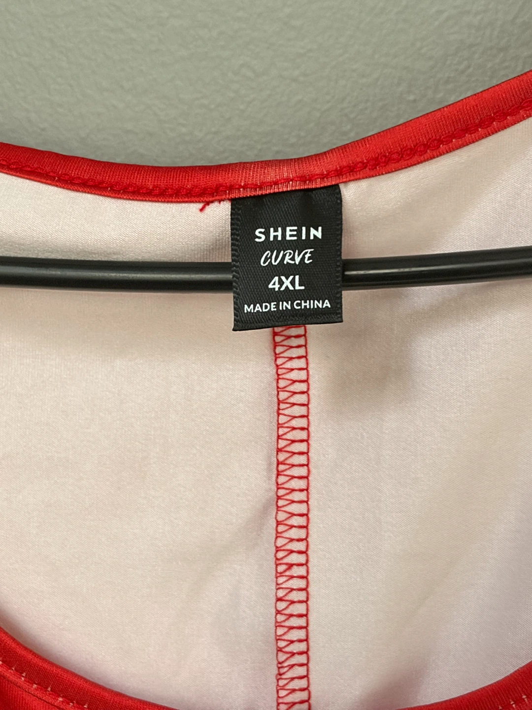 Shein Curve 4XL Red Maxi Dress with Gold Trim - photo 4