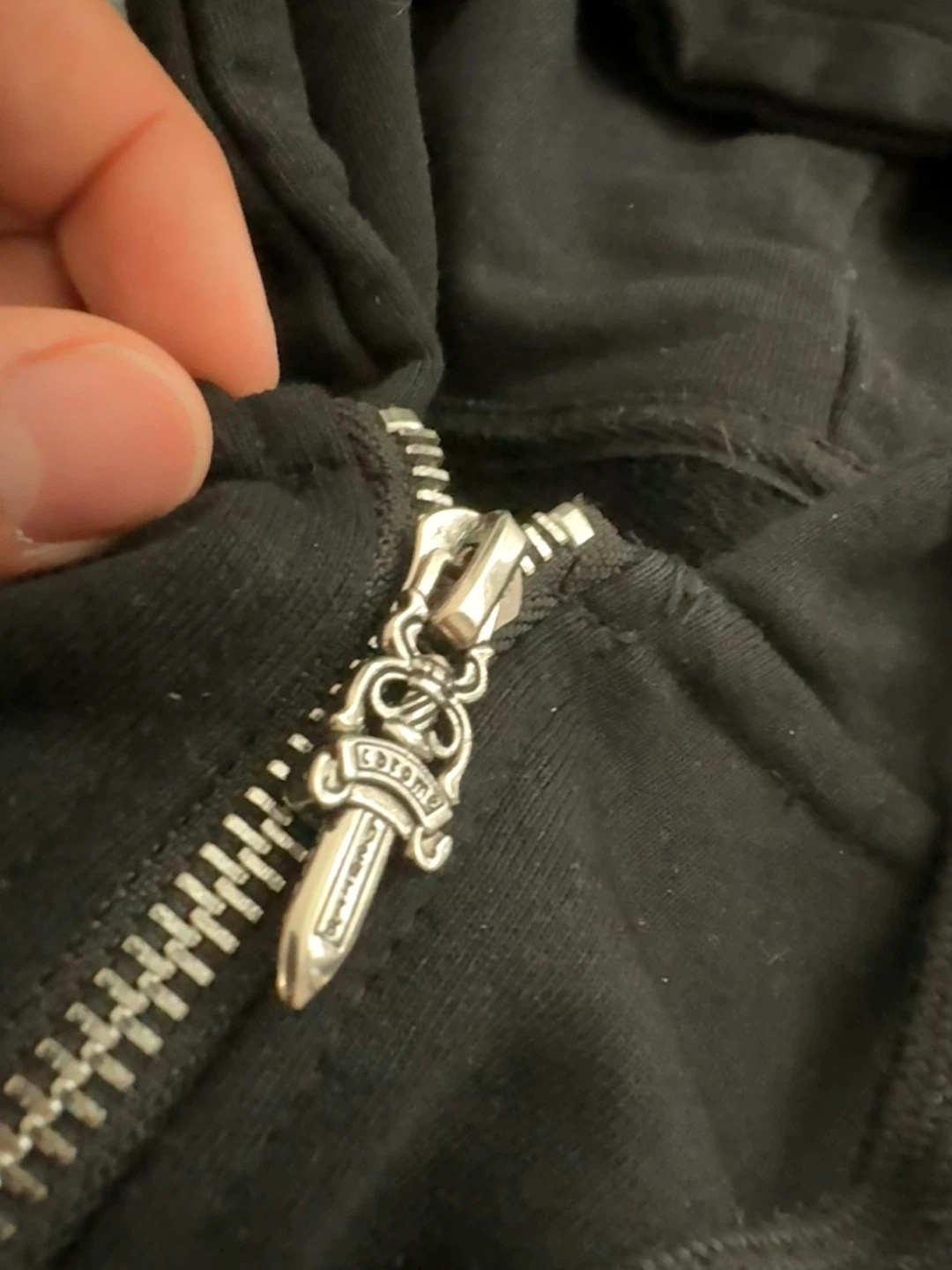 Chrome Hearts Zip-Up Hoodie - photo 3